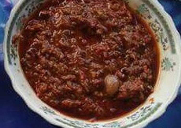 Cara buat Sambal Roa ala Dapur Cobek Ame yang nikmat Untuk Jualan