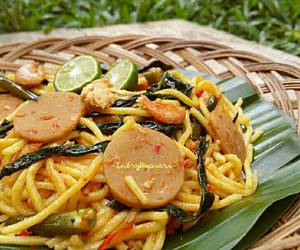 Cara Memasak Cepat Mie Kangkung Belacan ala Indi postingrame2_mie Nikmat Lezat