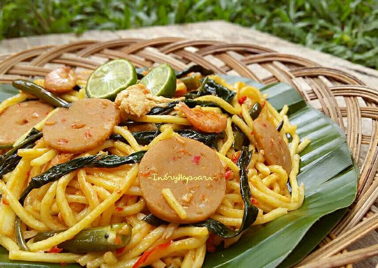 Mie Kangkung Belacan a-la Indi (#postingrame2_mie)