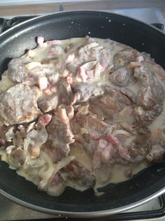 Una foto de Solomillo Carbonara