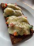Bruschetta con pan alemán