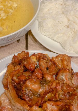 Hình của món Bún chả.