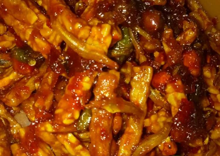 Bagaimana Membuat Tempe kering pedas manis, Sempurna