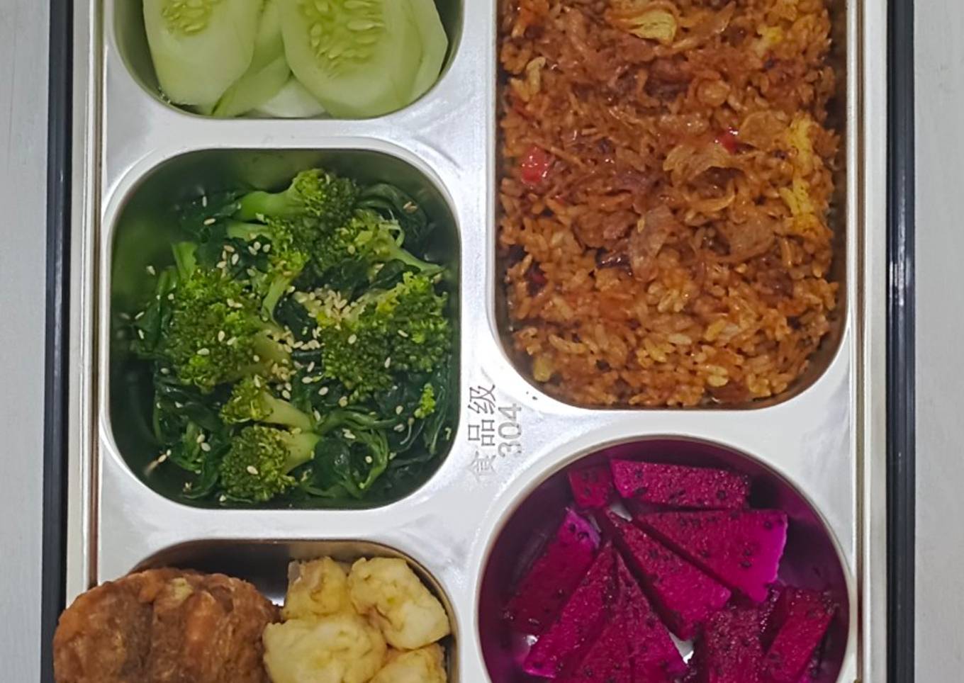 Bekal Paksu #3 | Nasi Goreng Ebi, Tahu Tempe, Brokoli