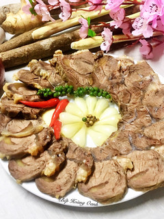A picture of Beef Shank Marinated in Fish Sauce.
