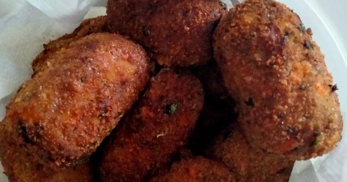 Croquetas de atún rellenas de queso manchego Receta de Aldair Hernández