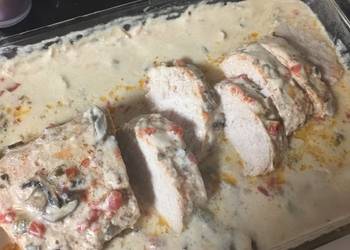 The New Way Making Recipe Mushroom  Rotel pork loin Yummy