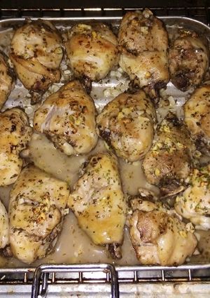 Una foto de Pollo al limón y al whisky