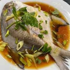 A picture of Ikan Bawal steam Hongkong.