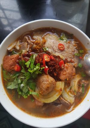 Hình của món Bún bò huế.