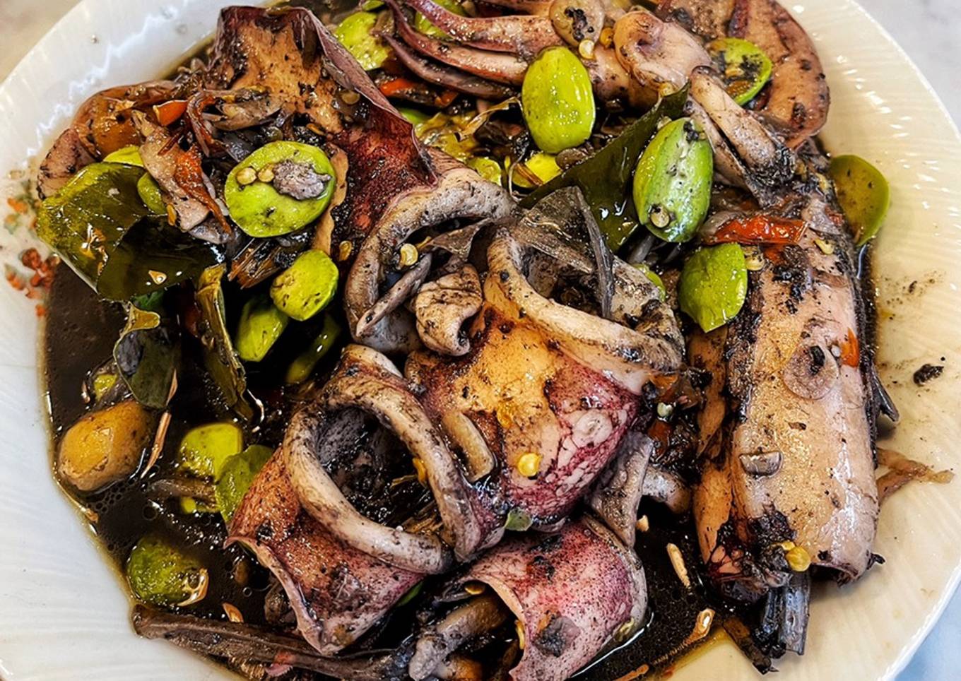 Sambal sotong hitam pit 6