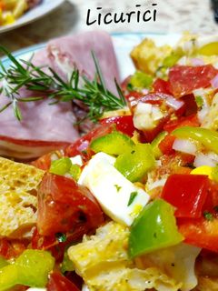 O poză a rețetei Panzanella.