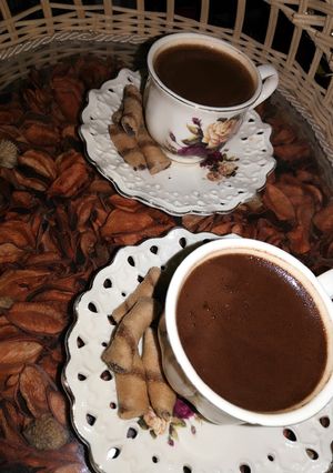 صورة لوصفة قهوة تركيه بنكهة البندق