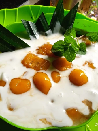 Cara Gampang Menyiapkan Resep Kolak candil ubi kuning gula merah aren asli yang Uenak Anti Ribet, Uenak Banget