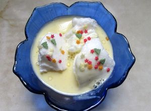 Madártej - mikróban készült habbal recept fotója