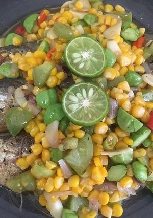 Foto resep Ikan Asin Peda Tumis Jagung