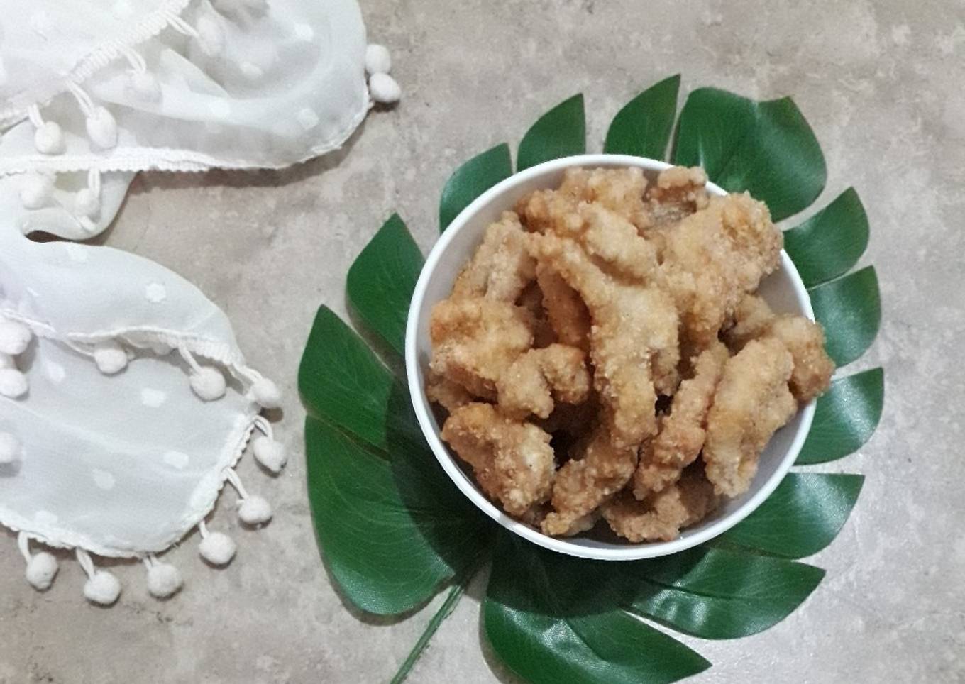 Ayam tepung putih simpel