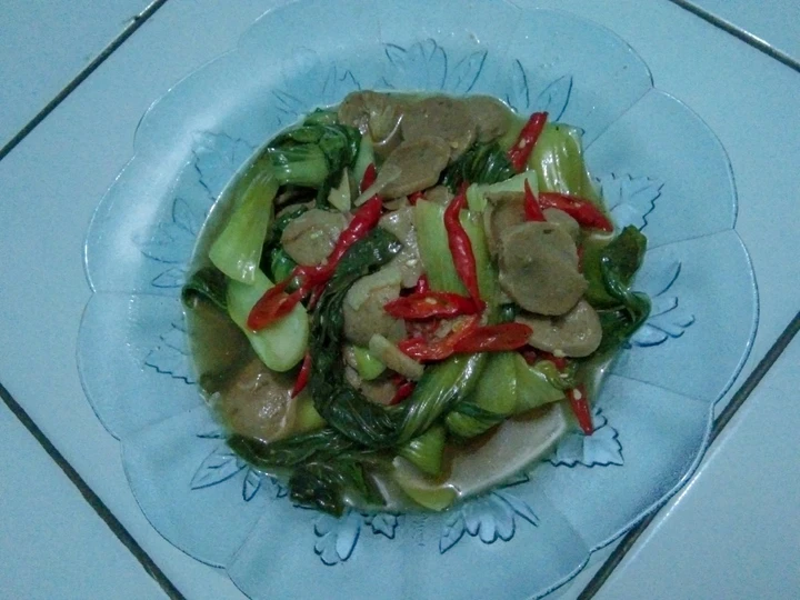 Langkah Mudah untuk Membuat Resep Tumis pokcoy baso saus tiram yang Sempurna