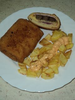 Hamburgeres töltött palacsinta recept fotója