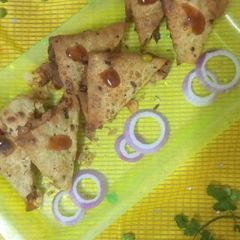 A picture of Leftover veg papad pattie.