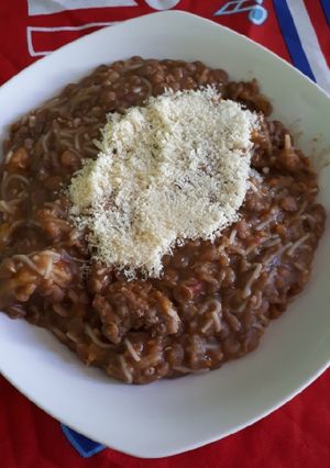 Una foto de Lentejas con carne