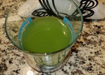 The New Way Making Recipe Refreshing green juice Delicious Steady