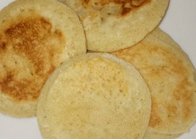 Simple Way to Make Ultimate Breakfast gluten free samolina pancakes #Author marathon