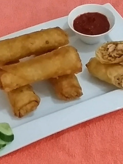 A picture of Chicken Bar B Q Rolls.
