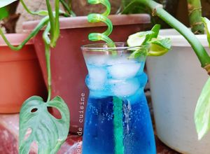 Une photo de Mocktail bubble gum citron menthe 🍹