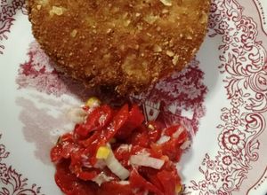 Foto principal de Magreta chip con ensalada de pimientos