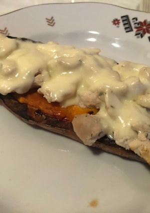 Töltött édesburgonya recept fotója