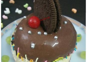 Without Fail Serving Recipe Cream cheese mousse dome cake no silicon Delicious Nutritious