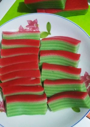 Foto resep Kue lapis tepung terigu