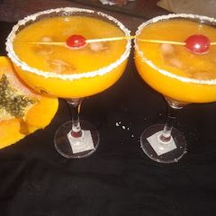 A picture of ORANGE AND PAPAYA SMOOTHIE.