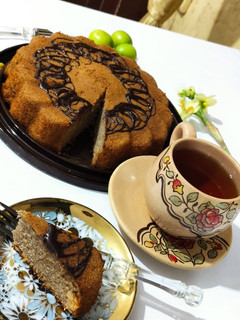 عکسی از دستور کیک دارچینی