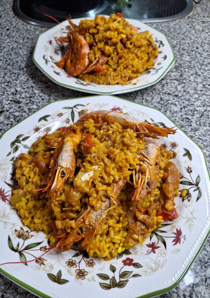 Una foto de Arroz con bacalao