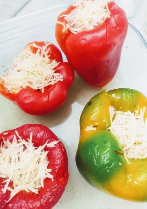Une photo de Poivrons farcis aux courgettes