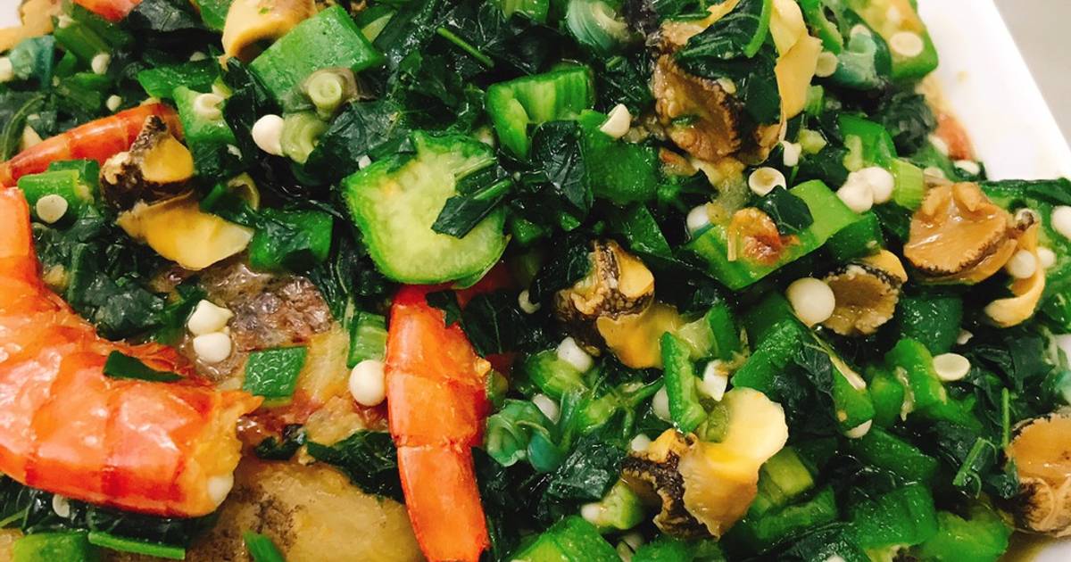 Okra/vegetable soup Recipe by Cookingwithseki Cookpad