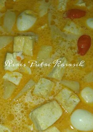 Foto resep Sayur Tahu Kentang Kuning
