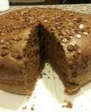 Torta de chocolate en licuadora