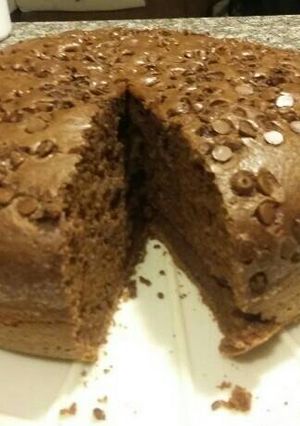 Una foto de Torta de chocolate en licuadora
