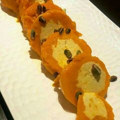 A picture of Mango Rabri Kulfi.
