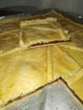 Torta hojaldrada con dulce de higos casera
