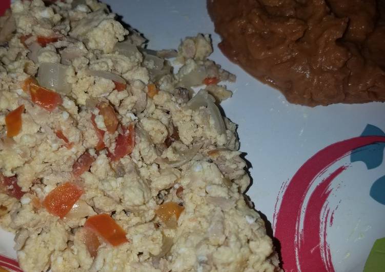 Simple Way to Prepare Super Quick Homemade Tuna and eggs