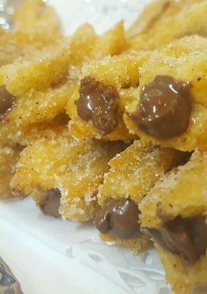 صورة لوصفة شورو بالشوكولاته (churros)