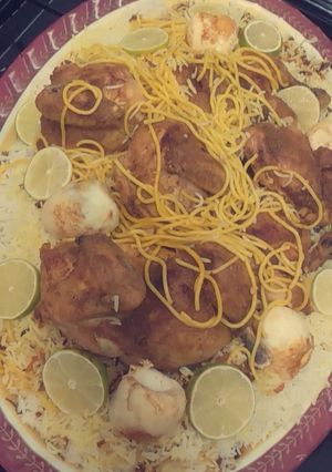 صورة لوصفة رز و دجاج على طريقتي