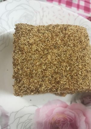 صورة لوصفة كيكة الرمل (السميد)
