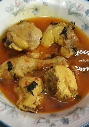 Foto resep Ayam kemangi bumbu kuning pedas