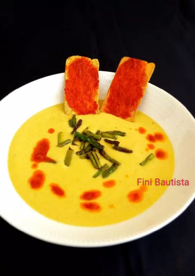 Una foto de Crema de espárragos