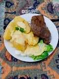 Parrillada estilo peruano con papas